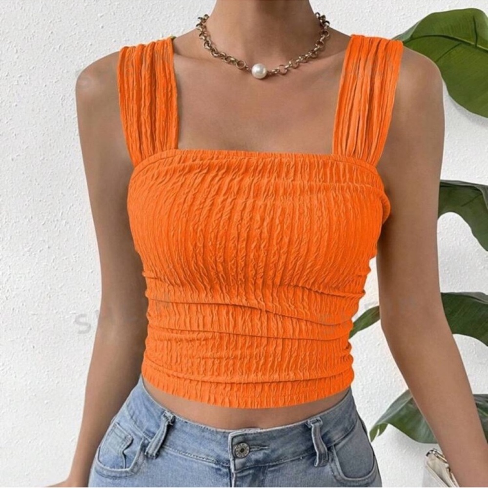 Orange Crop Top
